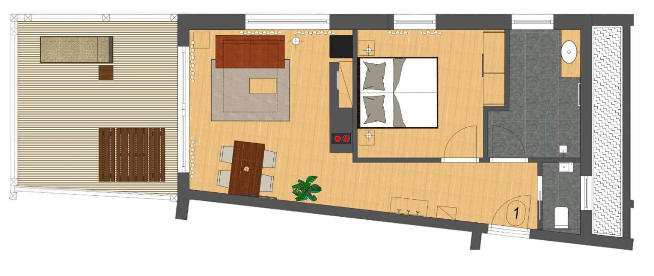 Kastelart - Karbon Aparthotel Castelrotto Bagian luar foto